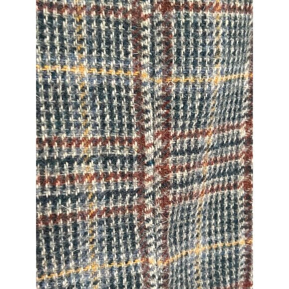 John Mayer Vintage Plaid Wool Knee Length Pencil Skirt 10 Academia Moody Scholar - Picture 3 of 8